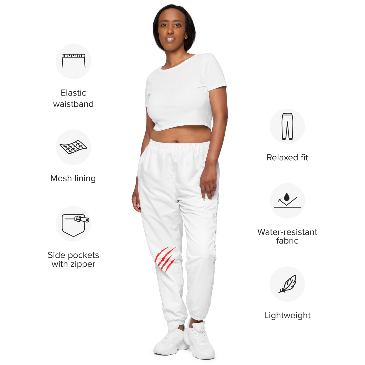 M2W | Pantalon de survetement "RED SCRATCH"